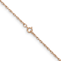 14k Rose Gold 1.15mm Baby Rope Chain-RSC38-16