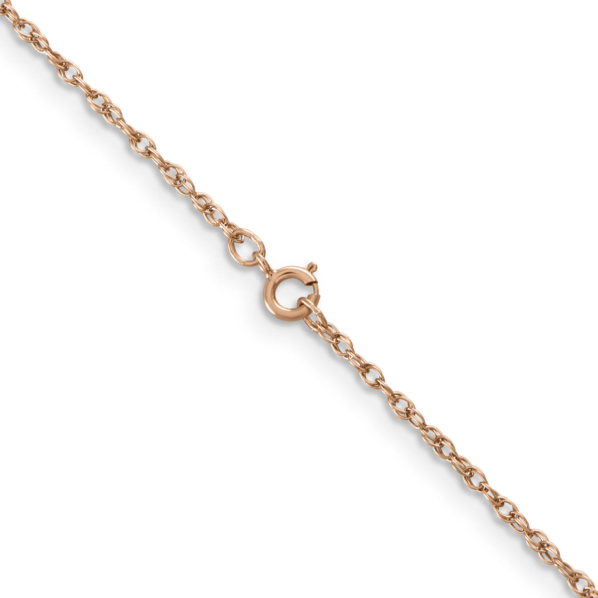 14k Rose Gold 1.15mm Baby Rope Chain-RSC38-20