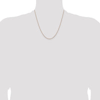 14k Rose Gold 1.15mm Baby Rope Chain-RSC38-20