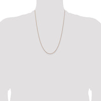 14k Rose Gold 1.15mm Baby Rope Chain-RSC38-24