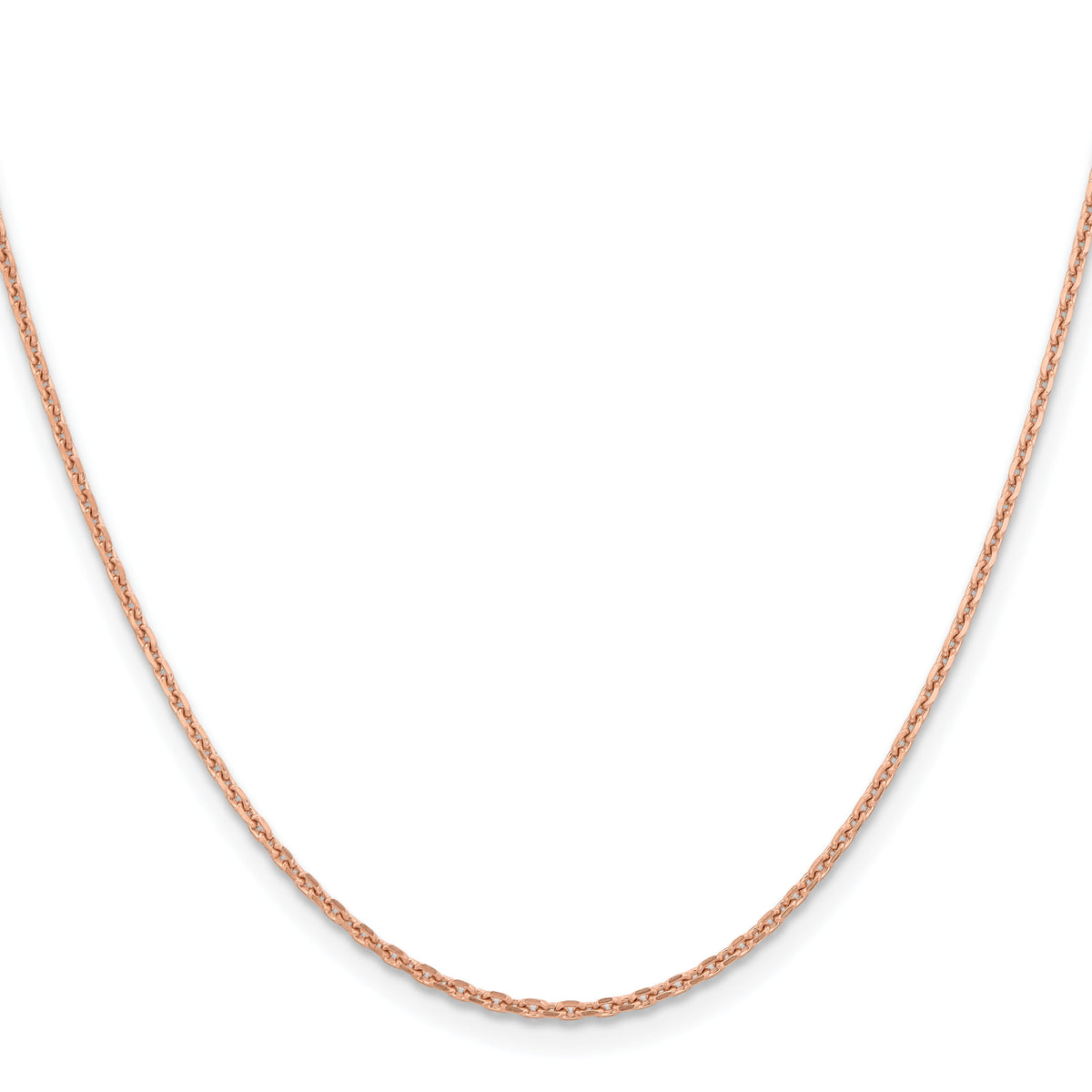 14k Rose Gold 1.8m D/C Cable Chain-RSC39-20