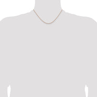 14k Rose Gold 1.8m D/C Cable Chain-RSC39-16
