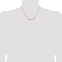 14k Rose Gold 1.8m D/C Cable Chain-RSC39-18