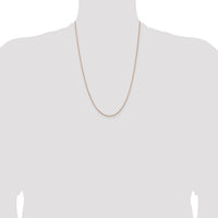 14k Rose Gold 1.8m D/C Cable Chain-RSC39-24