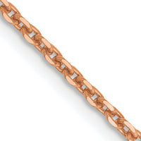 14k Rose Gold 1.8m D/C Cable Chain-RSC39-16