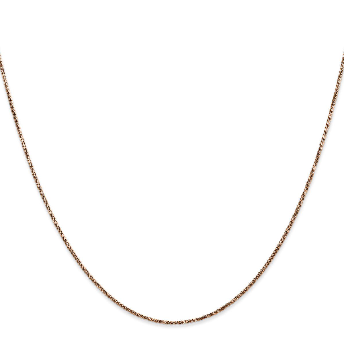 14k Rose Gold 1.05mm D/C Spiga Chain-RSC4-18