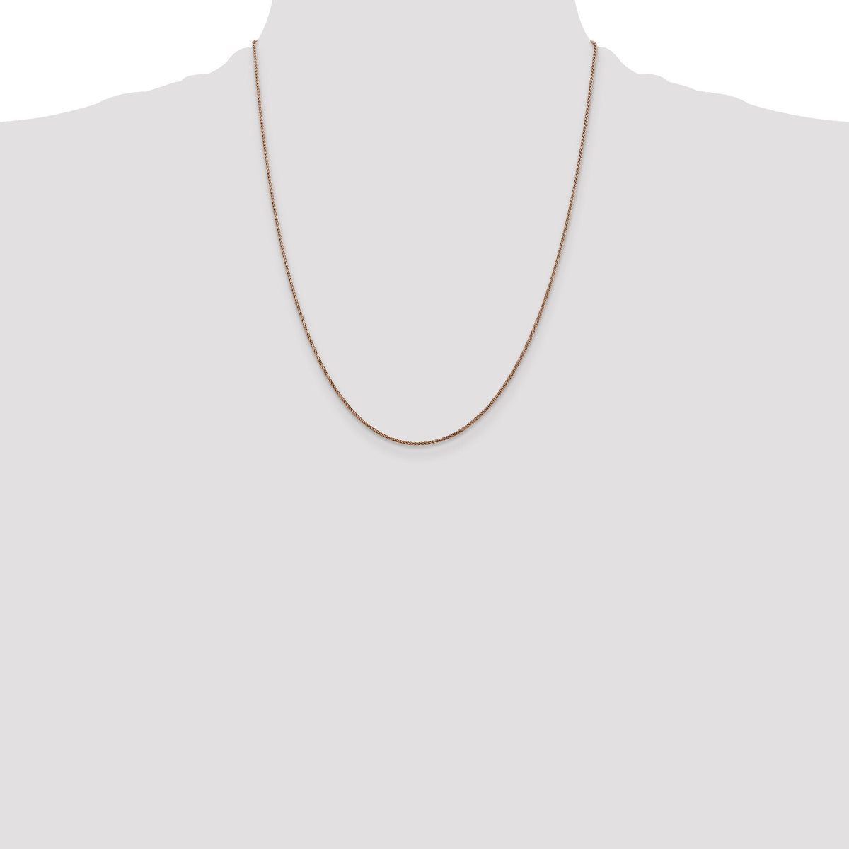 14k Rose Gold 1.05mm D/C Spiga Chain-RSC4-22