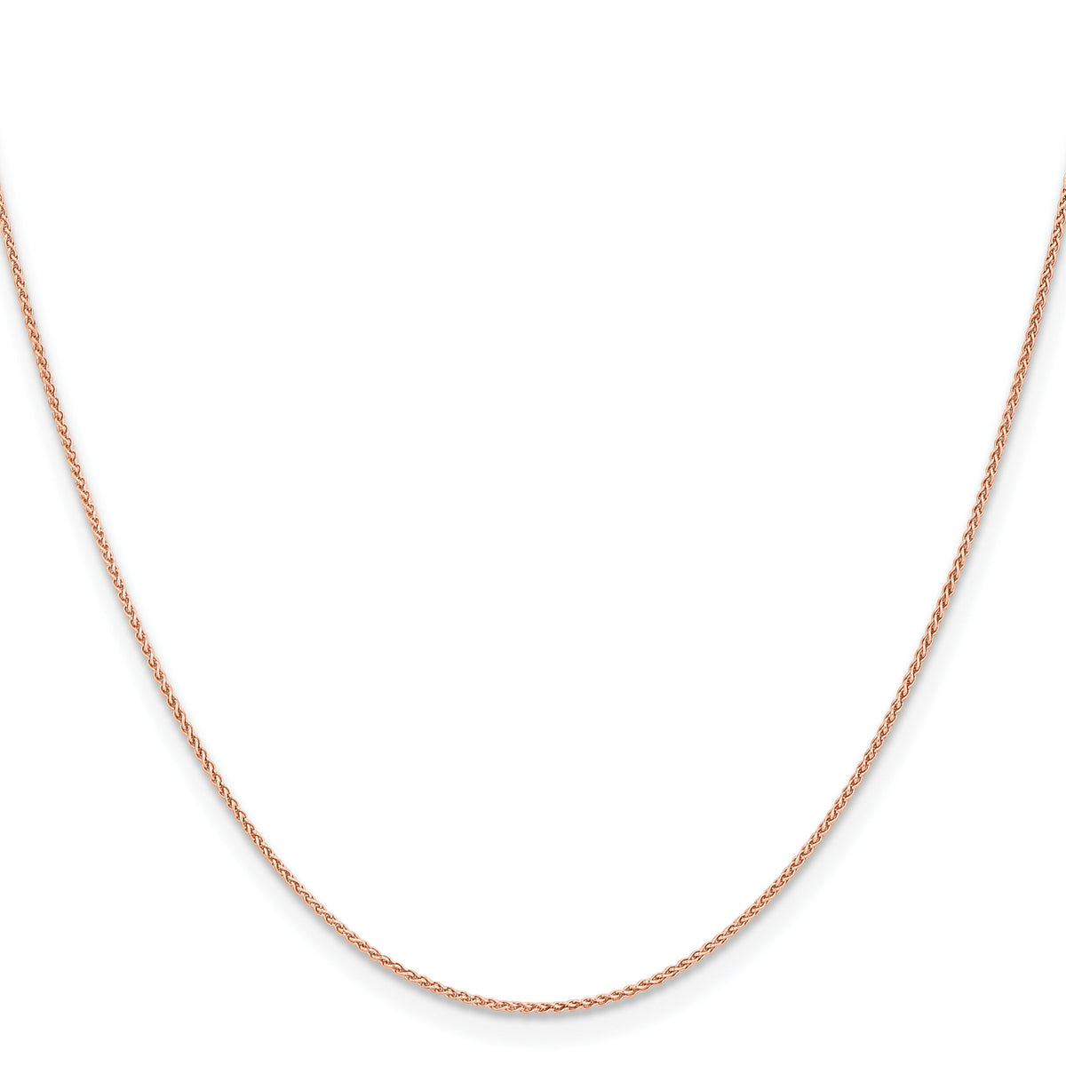 14k Rose Gold 1.05mm Solid Polished Spiga Chain-RSC40-16