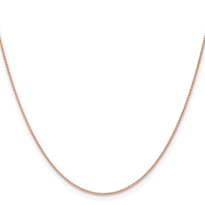 14k Rose Gold 1.05mm Solid Polished Spiga Chain-RSC40-20