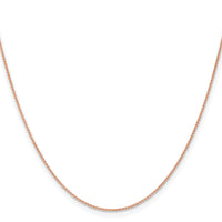 14k Rose Gold 1.05mm Solid Polished Spiga Chain-RSC40-18