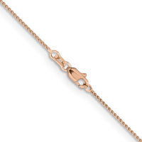 14k Rose Gold 1.05mm Solid Polished Spiga Chain-RSC40-18
