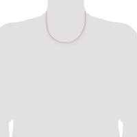 14k Rose Gold 1.05mm Solid Polished Spiga Chain-RSC40-18