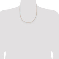 14k Rose Gold 1.05mm Solid Polished Spiga Chain-RSC40-20
