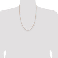 14k Rose Gold 1.05mm Solid Polished Spiga Chain-RSC40-24