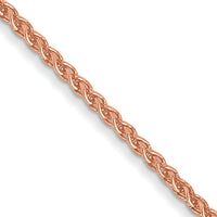 14k Rose Gold 1.05mm Solid Polished Spiga Chain-RSC40-30