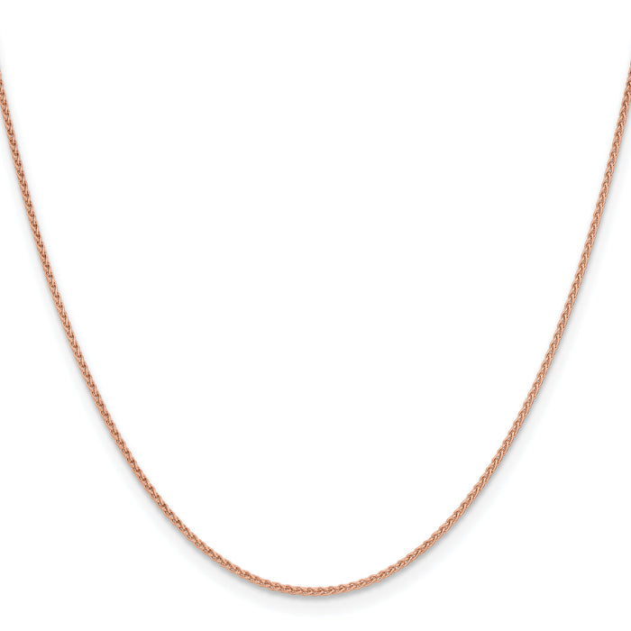 14k Rose Gold 1.25mm Solid Polished Spiga Chain-RSC41-16