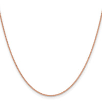14k Rose Gold 1.25mm Solid Polished Spiga Chain-RSC41-24