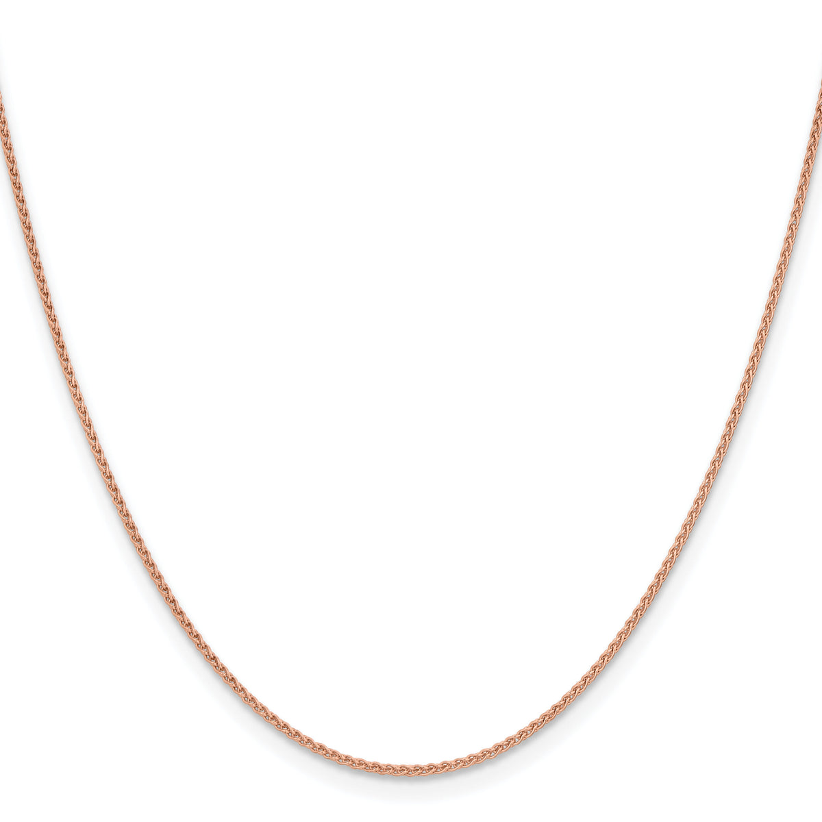 14k Rose Gold 1.25mm Solid Polished Spiga Chain-RSC41-30
