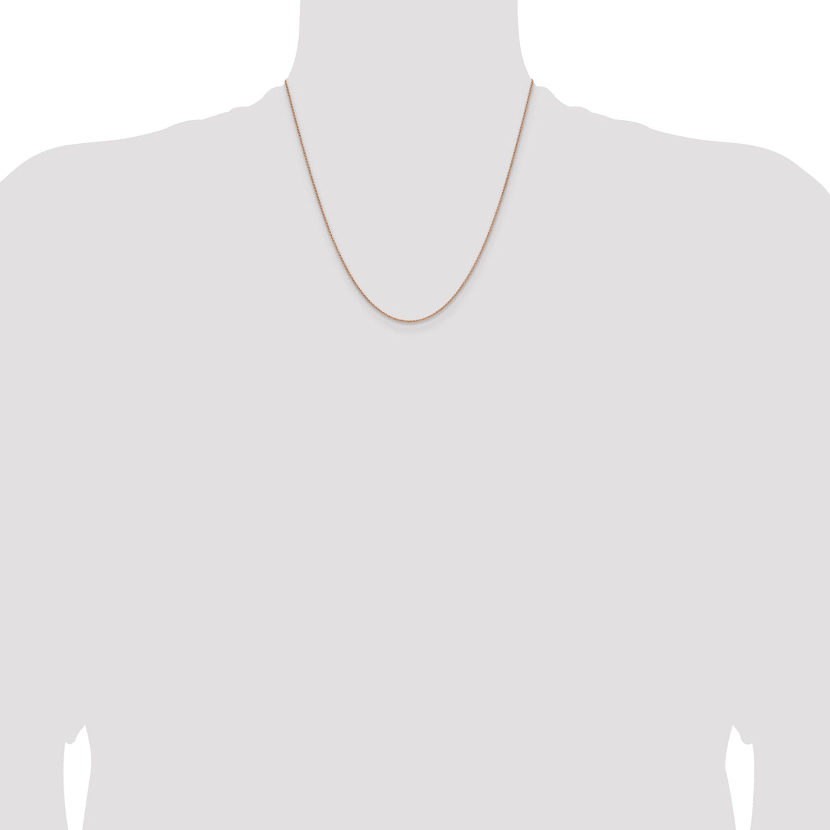 14k Rose Gold 1.25mm Solid Polished Spiga Chain-RSC41-20