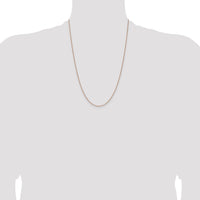 14k Rose Gold 1.25mm Solid Polished Spiga Chain-RSC41-24