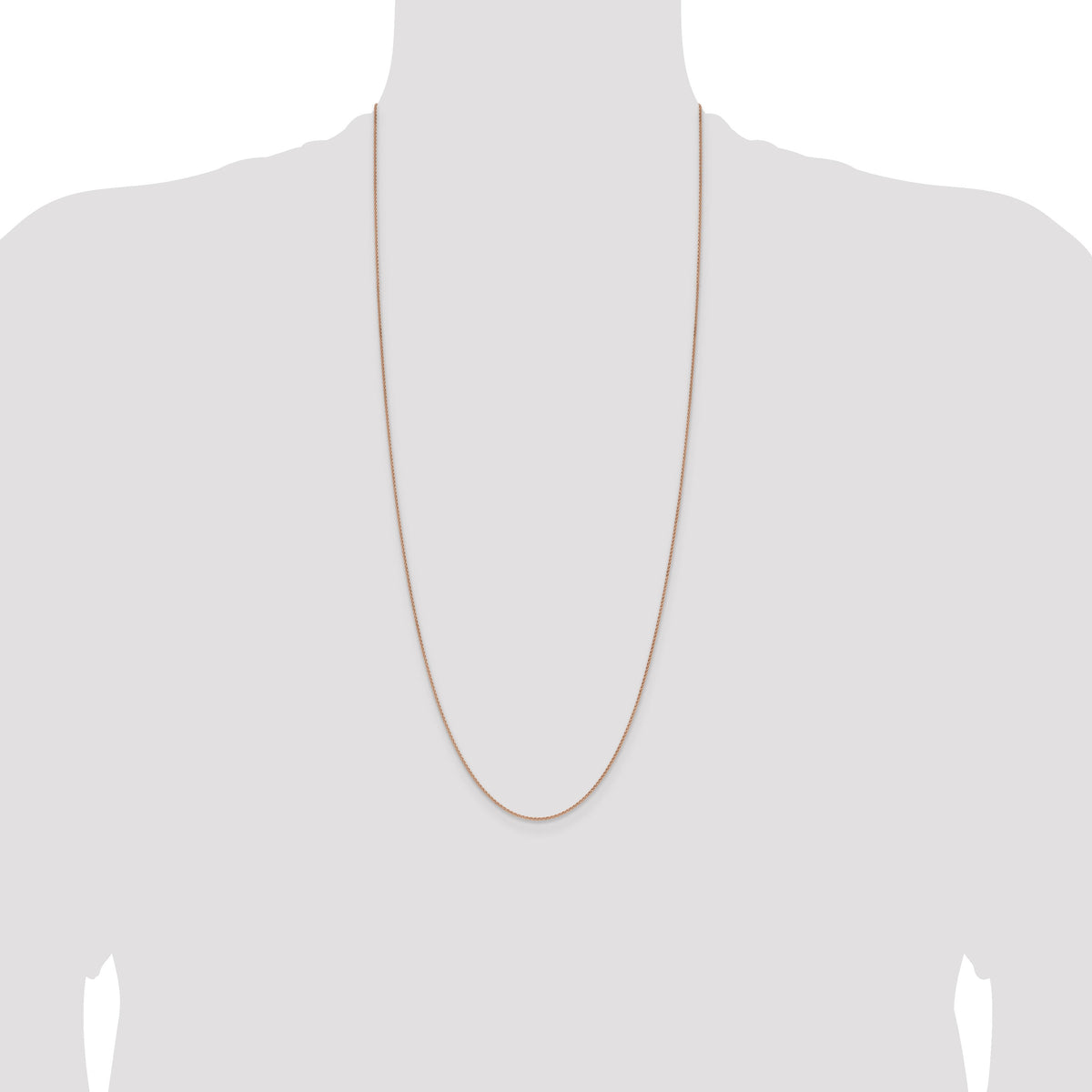 14k Rose Gold 1.25mm Solid Polished Spiga Chain-RSC41-30