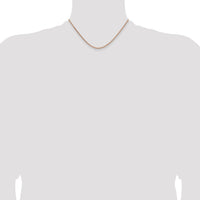 14k Rose Gold 2.1mm Solid Polished Spiga Chain-RSC43-16