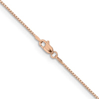 14k Rose Gold .95mm Box Chain-RSC44-18