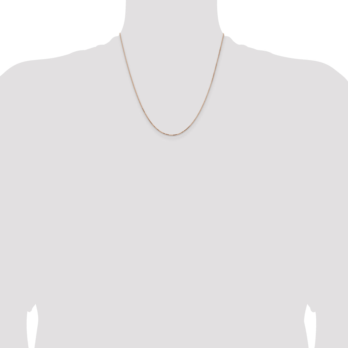 14k Rose Gold .95mm Box Chain-RSC44-20