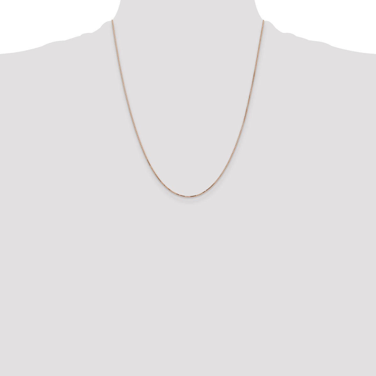 14k Rose Gold .95mm Box Chain-RSC44-22