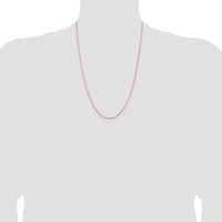 14k Rose Gold .95mm Box Chain-RSC44-24