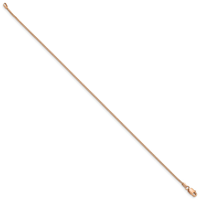 14k Rose Gold .95mm Box Chain-RSC44-7