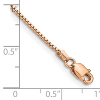 14k Rose Gold .95mm Box Chain-RSC44-7
