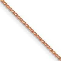 14k Rose Gold 1.05mm D/C Spiga Chain-RSC4-22