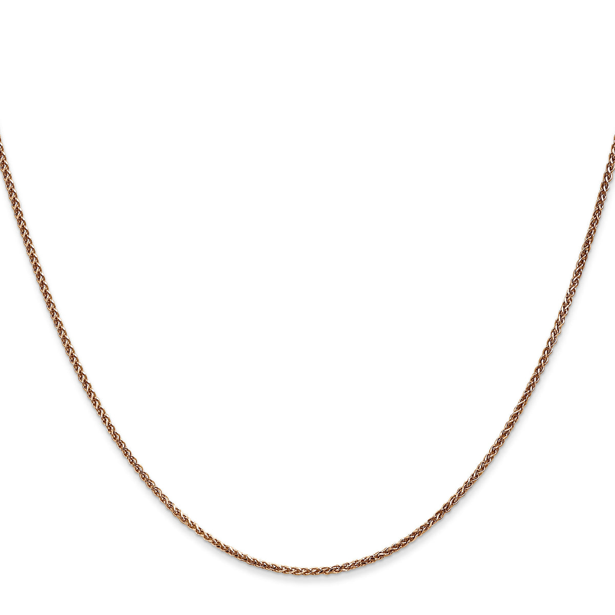 14k Rose Gold 1.25mm D/C Spiga Chain-RSC5-22
