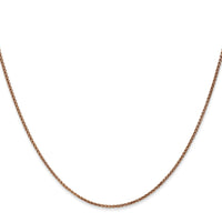 14k Rose Gold 1.25mm D/C Spiga Chain-RSC5-30