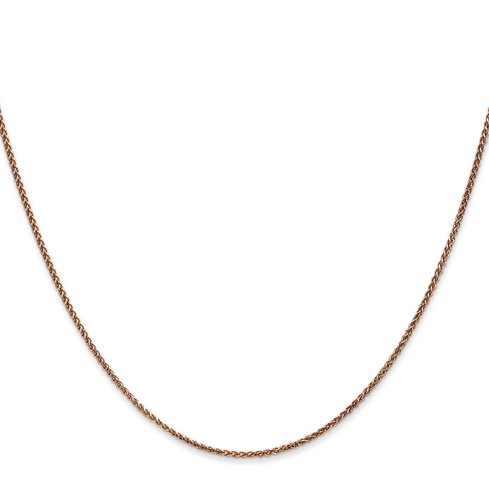14k Rose Gold 1.25mm D/C Spiga Chain-RSC5-24