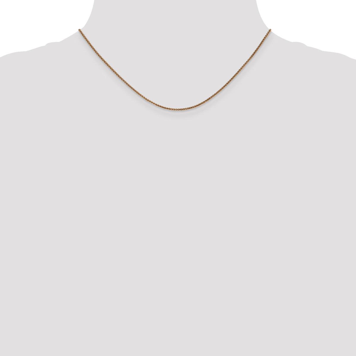 14k Rose Gold 1.25mm D/C Spiga Chain-RSC5-16