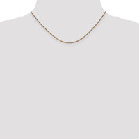 14k Rose Gold 1.25mm D/C Spiga Chain-RSC5-16
