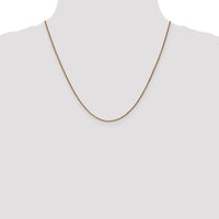 14k Rose Gold 1.25mm D/C Spiga Chain-RSC5-20