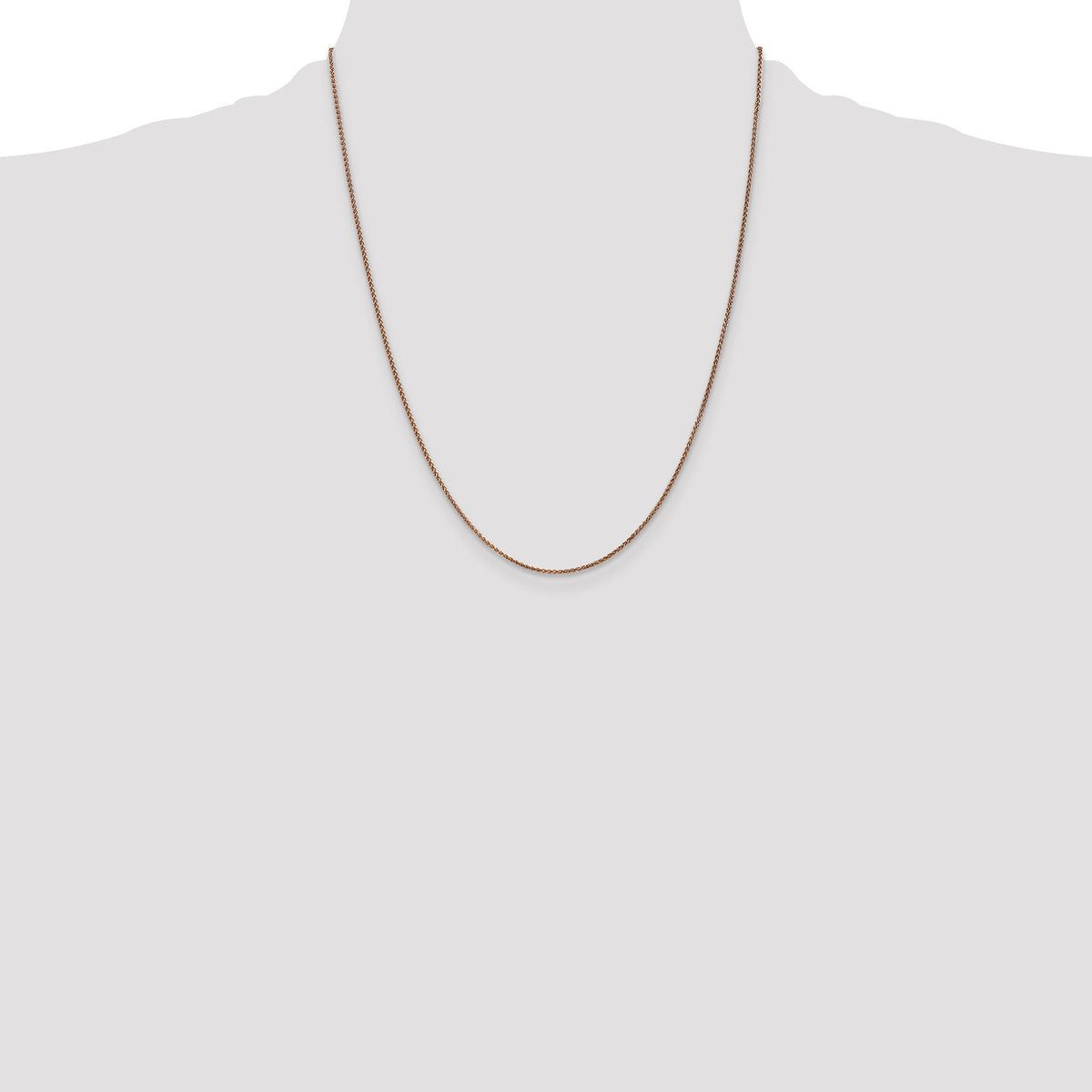14k Rose Gold 1.25mm D/C Spiga Chain-RSC5-22