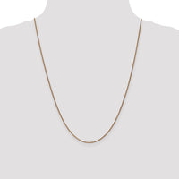 14k Rose Gold 1.25mm D/C Spiga Chain-RSC5-24