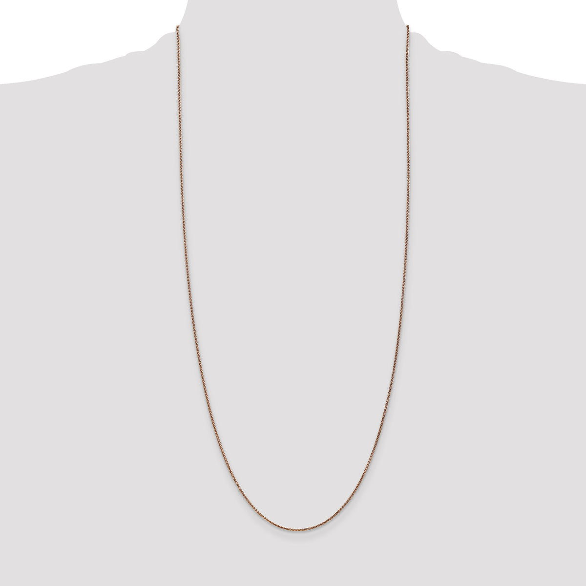 14k Rose Gold 1.25mm D/C Spiga Chain-RSC5-30