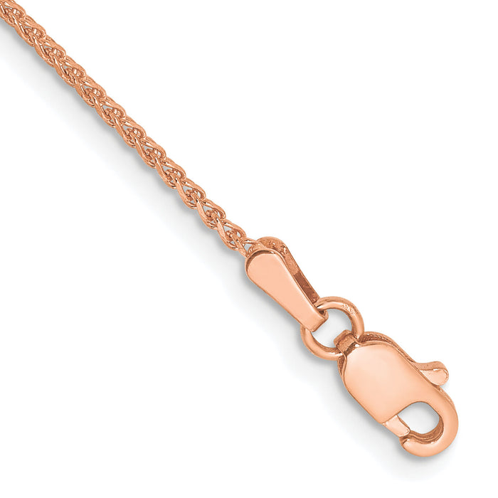 14k Rose Gold 1.25mm D/C Spiga Chain-RSC5-7