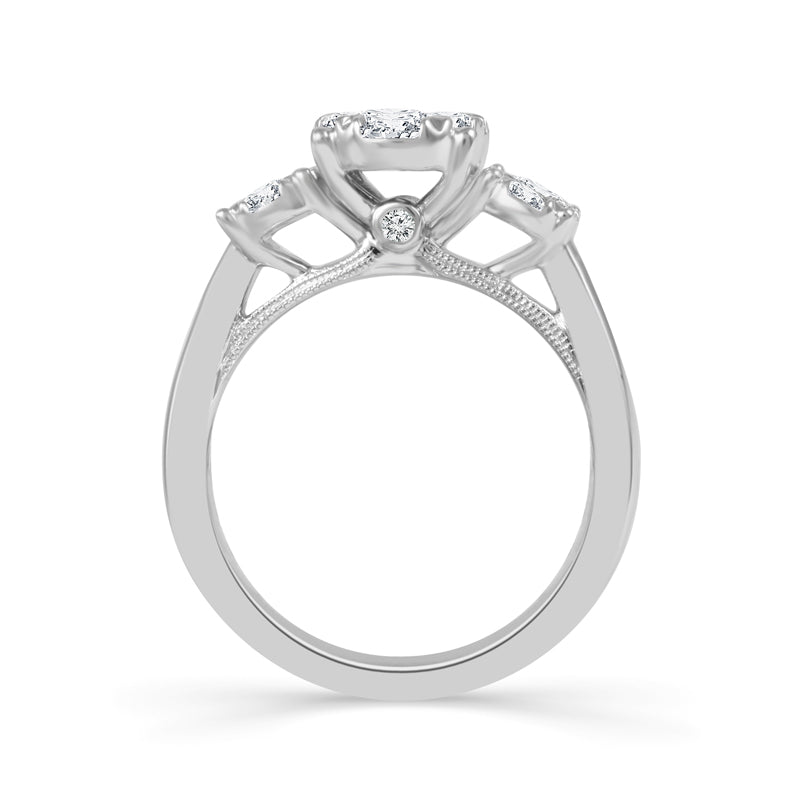 Diamond Engagement Ring 0.75 ct tw 14k White Gold-RT2330B56W4