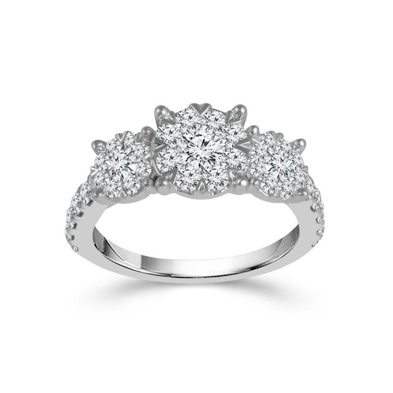 Diamond Engagement Ring 1.50 ct tw 14k White Gold-RT2340B56W4