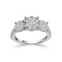 Diamond Engagement Ring 1.50 ct tw 14k White Gold-RT2340B56W4