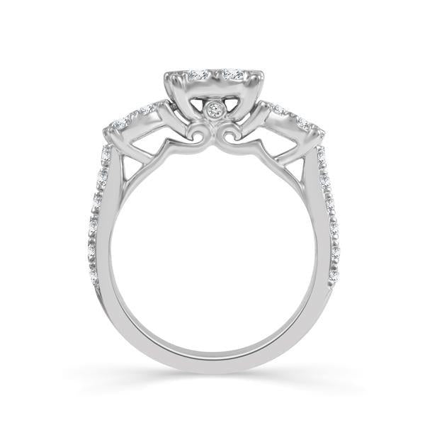 Diamond Engagement Ring 1.50 ct tw 14k White Gold-RT2340B56W4