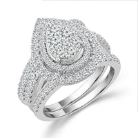 Diamond Bridal Set 1.50 ct tw 10k White Gold-RZ0726A68W0L