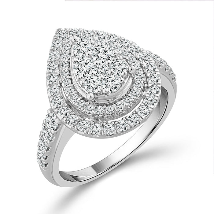 Diamond Bridal Set 1.50 ct tw 10k White Gold-RZ0726A68W0L