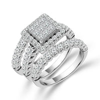 Diamond Bridal Set 1.50 ct tw 10k White Gold-RZ0827A68W0